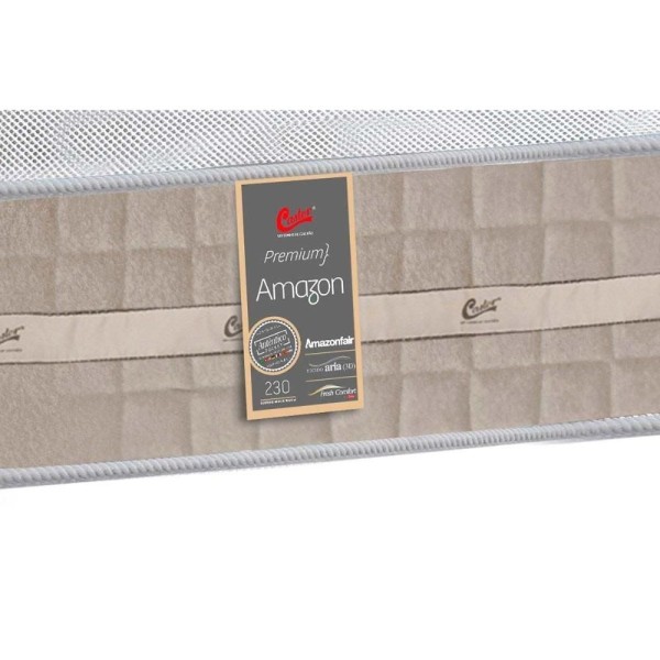 Encontraproduto.com.br - Cama Box Solteiro: Colchão Molas Pocket Ensacadas Castor Premium Amazon + Base Nobuck Bege(88X188)