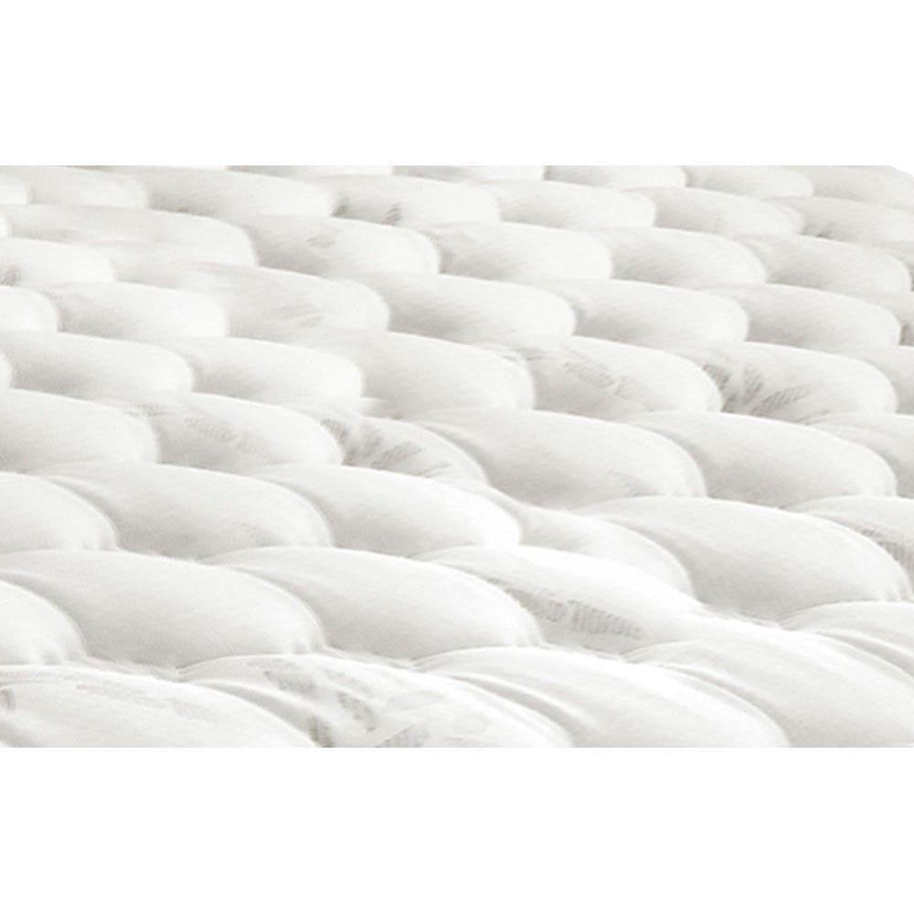 Cama Box Baú Queen: Colchão Molas Castor Pocket Silver Star Air Double Face + Base Clean(158X198)