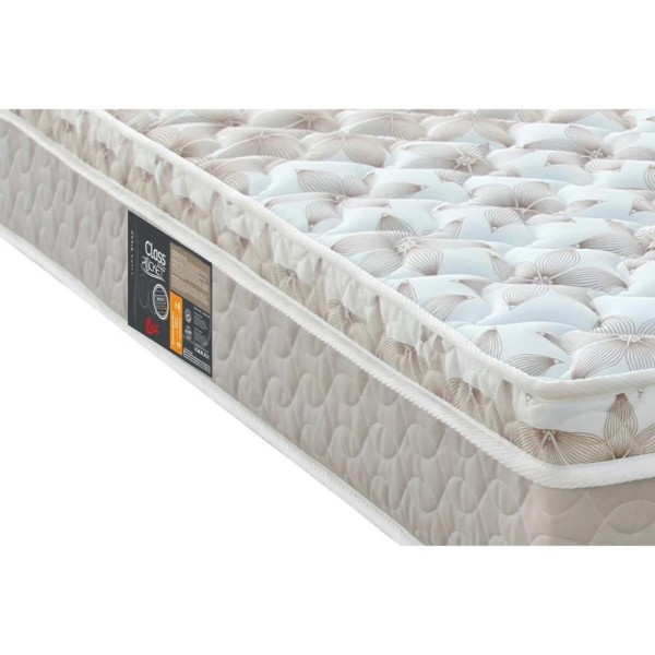 Encontraproduto.com.br - Cama Box Baú Casal: Colchão Molas Castor Pocket Class + Base CRC Suede Clean(138x188)