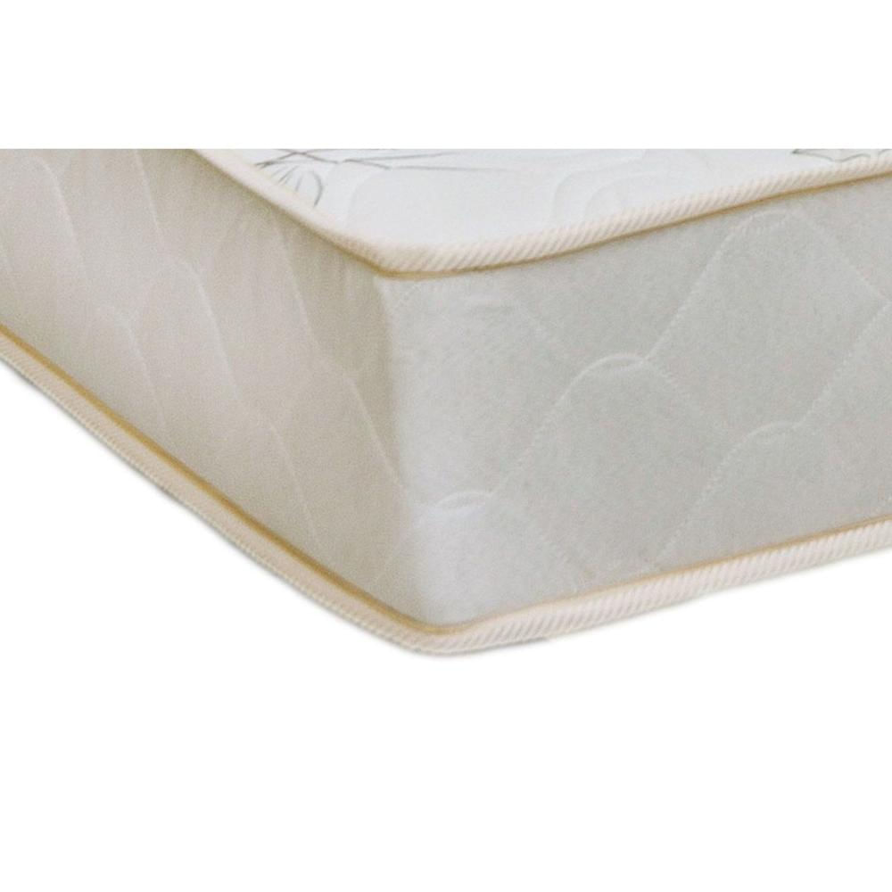 Cama Box Baú Queen: Colchão Espuma Castor D33 Sleep Max Relax + Base CRC Suede Clean(158x198)