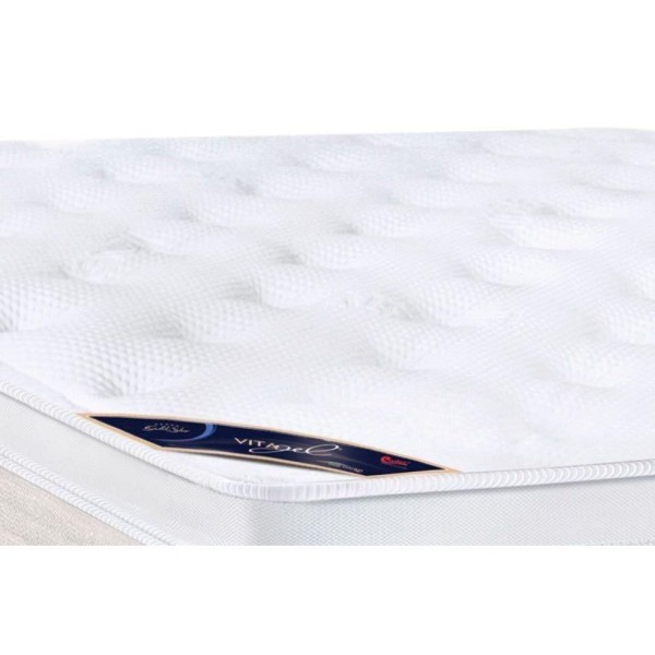 Encontraproduto.com.br - Cama Box Baú King: Colchão Molas Pocket Ensacadas Castor Gold Star Vitagel + Base White(193X203)