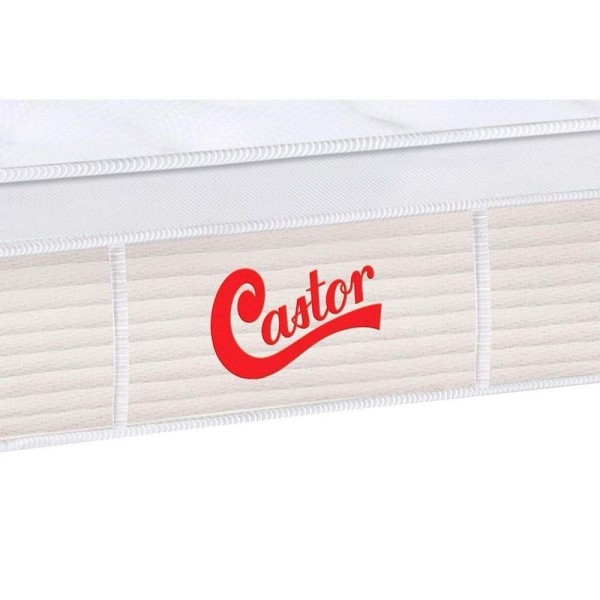 Encontraproduto.com.br - Cama Box Baú King: Colchão Molas Pocket Ensacadas Castor Gold Star Vitagel + Base White(193X203)
