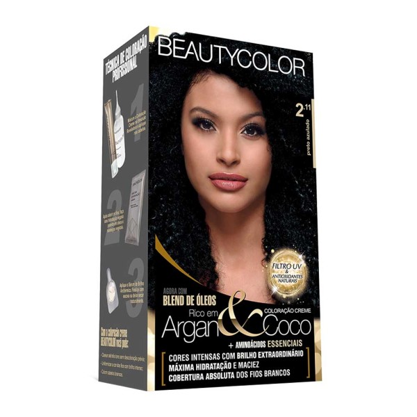 Tintura Kit Beautycolor 2.11 Preto Azulado