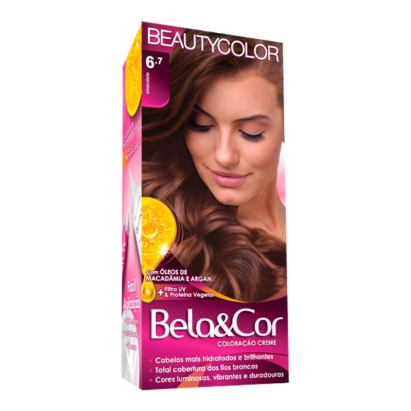 Coloração Permanente Beauty Color Bela&Cor Chocolate 6.7