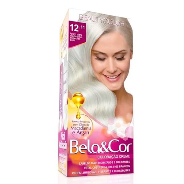 Encontraproduto.com.br - Tintura Bela Cor 12.11 Louro Ultra Claro Especial Gelo Un
