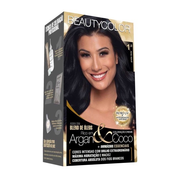 Kit Coloração Beautycolor Preto Onix 1.0