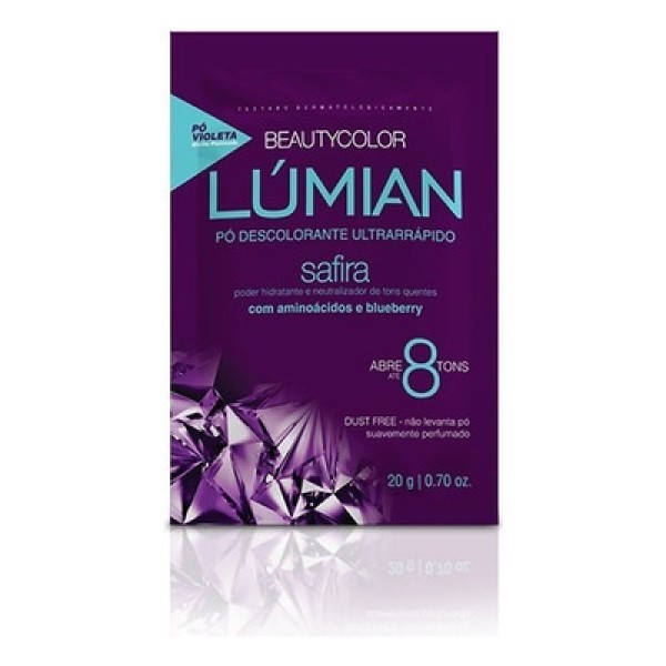 Encontraproduto.com.br - Pó Descolorante Beauty Color Lúmian Safira 20g