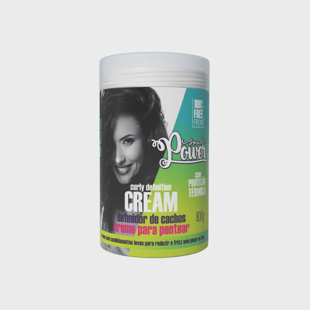 Encontraproduto.com.br - Creme Para Pentear 800g Curly Definition Definidor De Cachos - Soul Power