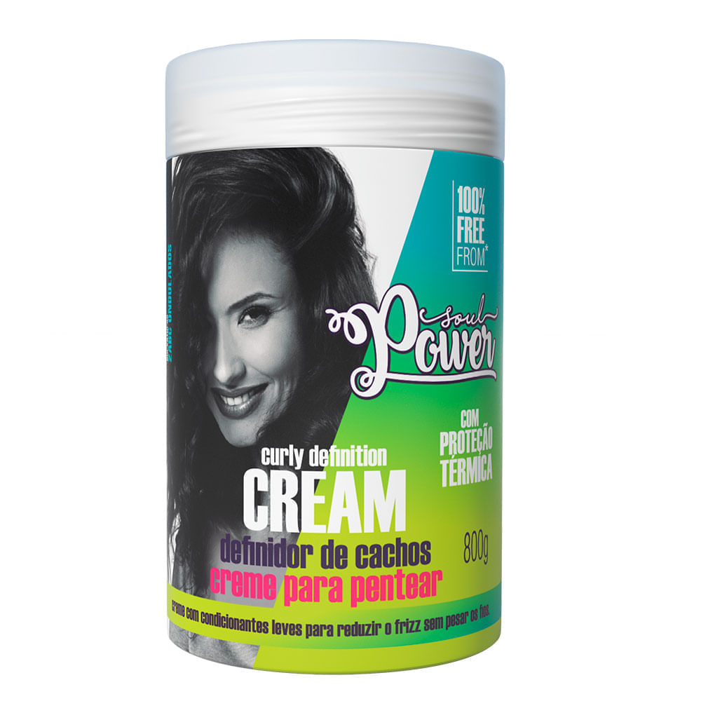 Encontraproduto.com.br - Creme Para Pentear 800g Curly Definition Definidor De Cachos - Soul Power