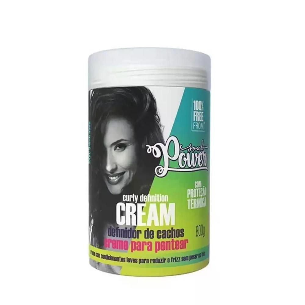 Encontraproduto.com.br - Creme Para Pentear 800g Curly Definition Definidor De Cachos - Soul Power