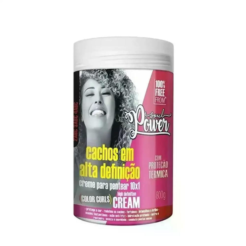 Encontraproduto.com.br - Creme Para Pentear Color Curls High Definition Soul Power 800g