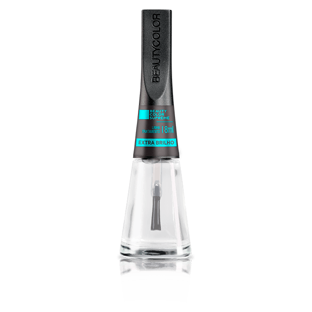 Base Extra Brilho de Unha Beautycolor Supreme Esmalte Tratamento 8ml