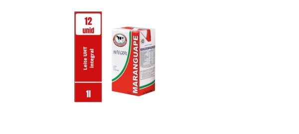Encontraproduto.com.br - Leite UHT Integral Maranguape Pack com 12 Unidades de 1l Cada