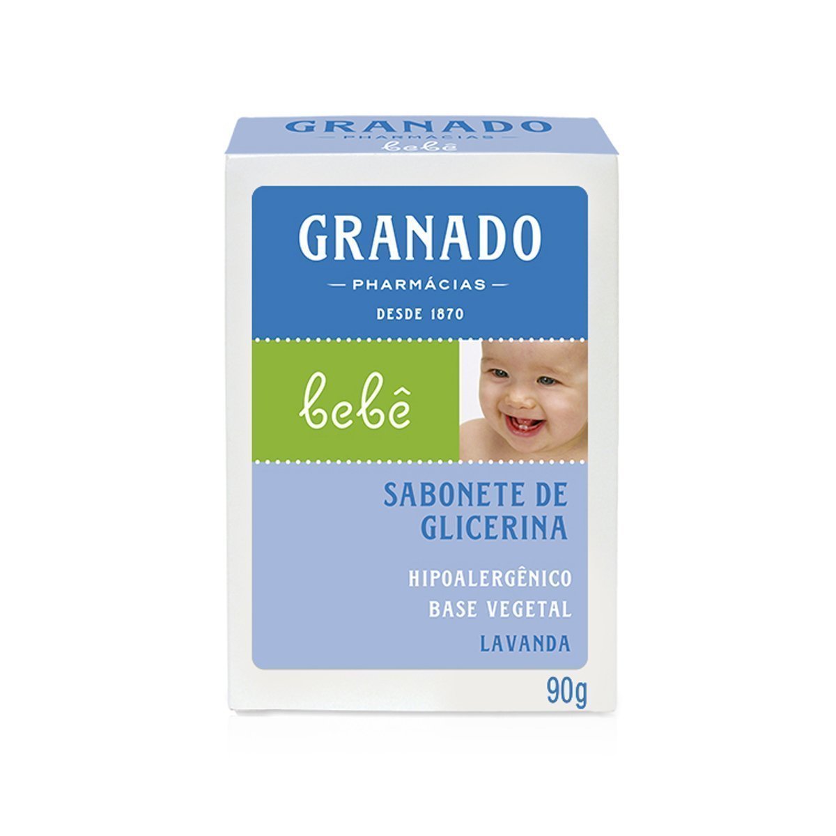 Sabonete Barra Granado Bebê Glicerina Lavanda 90g
