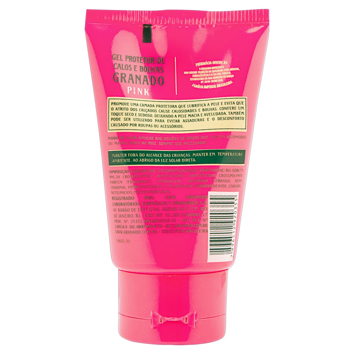 Encontraproduto.com.br - Gel Protetor de Calos e Bolhas Granado Pink