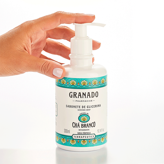 Encontraproduto.com.br - Sabonete Líquido Terrapeutics Chá Branco Granado