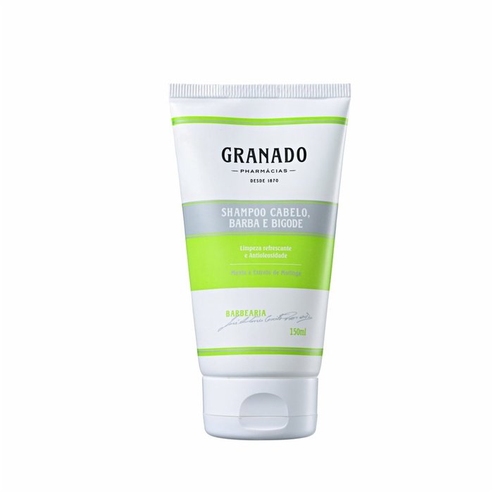 Encontraproduto.com.br - Granado Barbearia Shampoo Cabelo, Barba e Bigode 150ml
