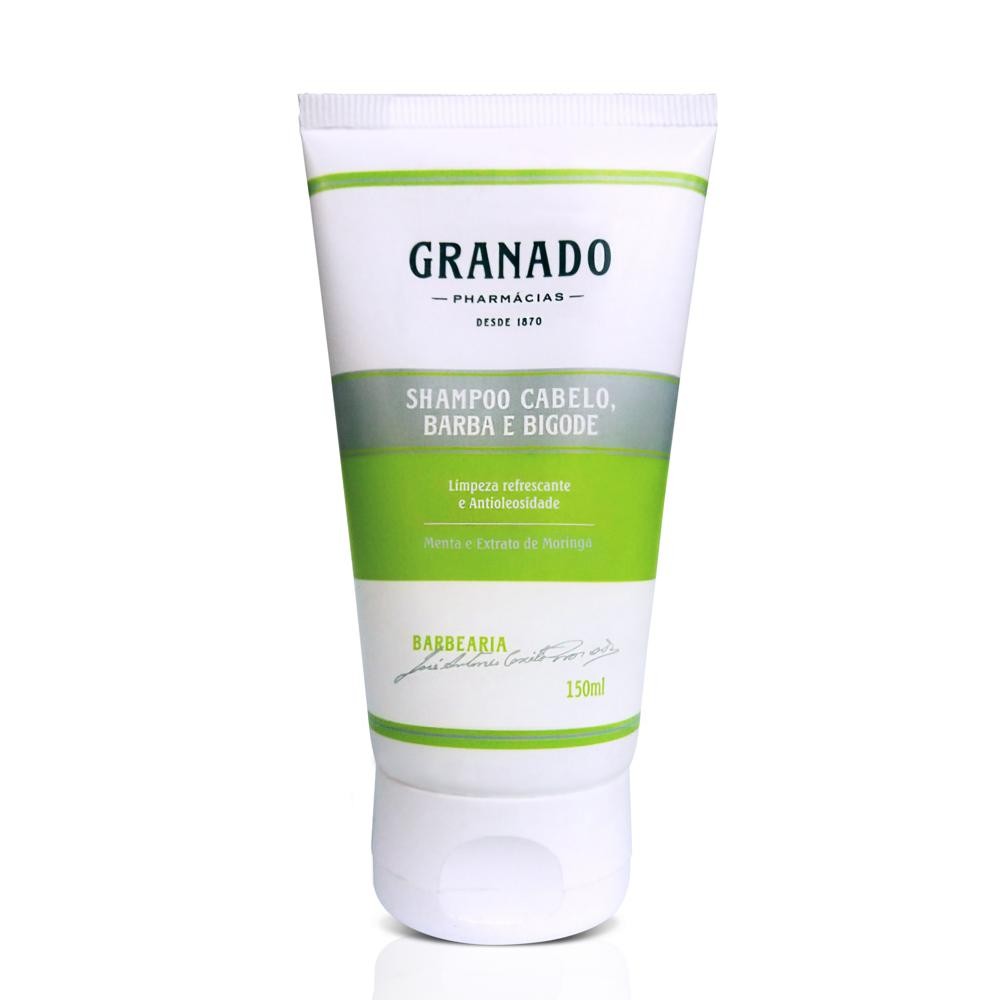 Encontraproduto.com.br - Granado Barbearia Shampoo Cabelo, Barba e Bigode 150ml