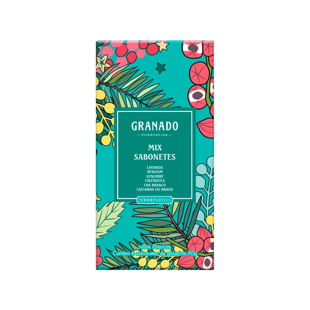 Kit Terrapeutics Mix Sabonetes 6 Unidades 90g Cada - Granado
