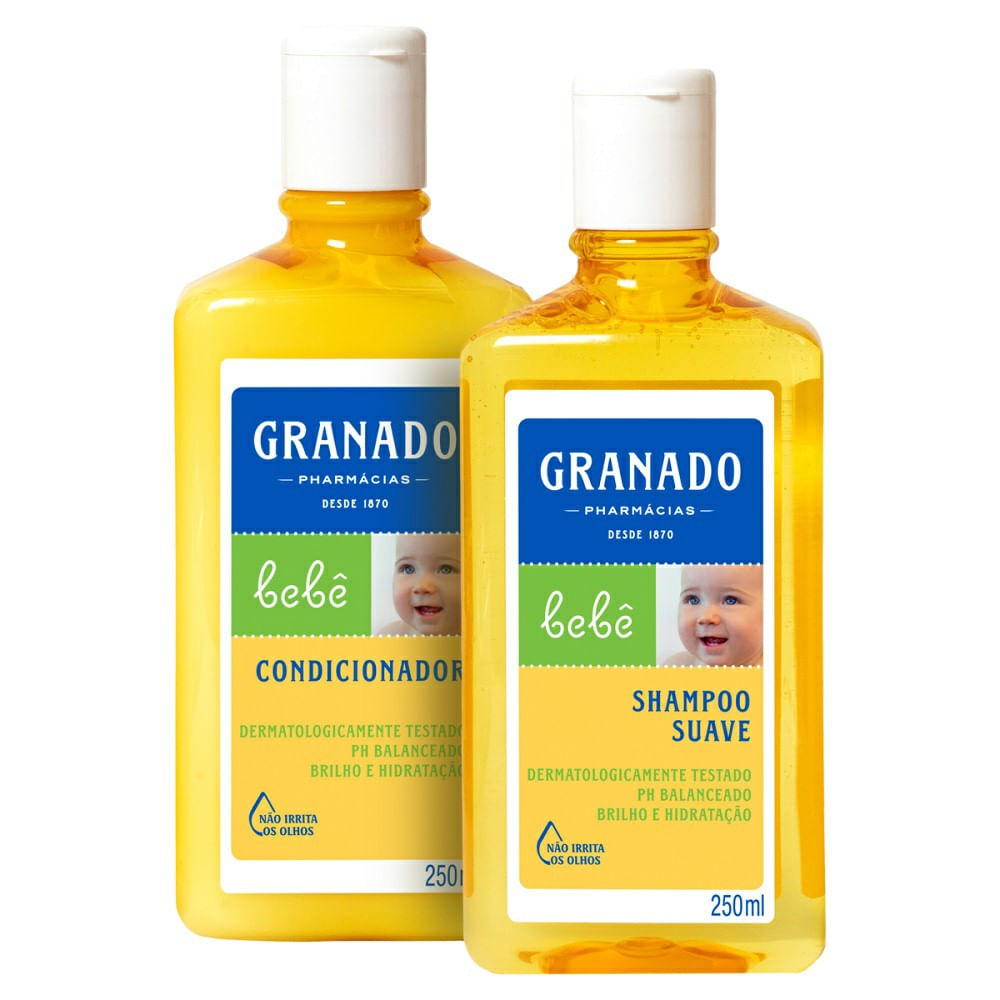 Encontraproduto.com.br - Kit Shampoo Condicionador Granado Bebê Tradicional 250ml