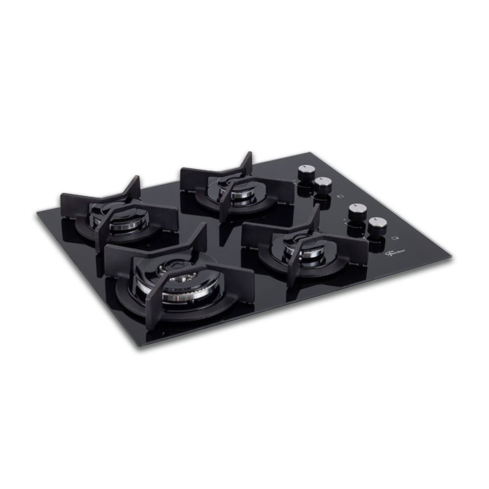 Encontraproduto.com.br - Fogão Cooktop, 4B, Gás, Mesa de Vidro, TC Infinity, Fischer - 26297-57076