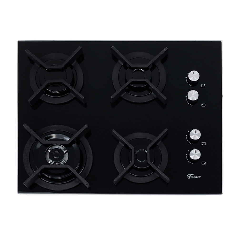 Encontraproduto.com.br - Fogão Cooktop, 4B, Gás, Mesa de Vidro, TC Infinity, Fischer - 26297-57076