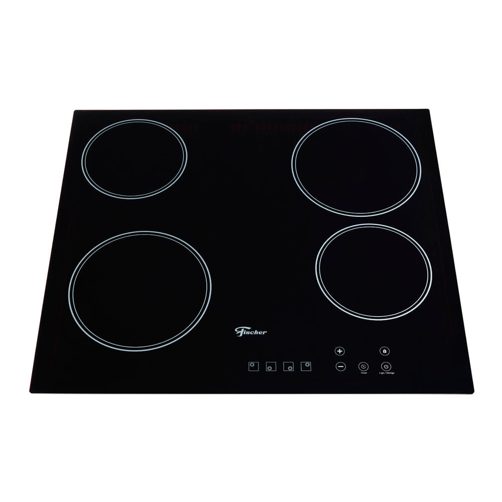 Encontraproduto.com.br - Cooktop Elétrico Fischer 4 Bocas com Touch Screen Vitrocerâmica 220V - 30006-73476