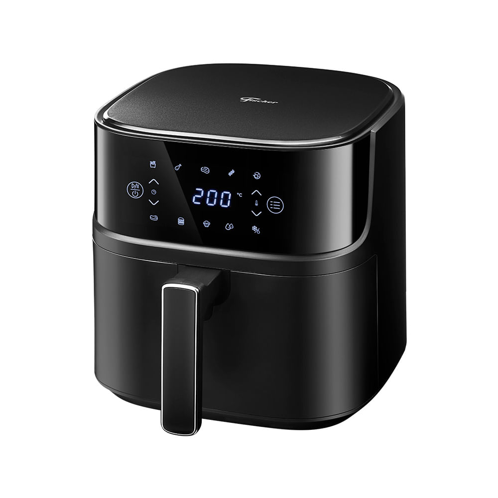 Encontraproduto.com.br - Fritadeira Elétrica Fischer Air Fryer Prime Digital 6L Preta