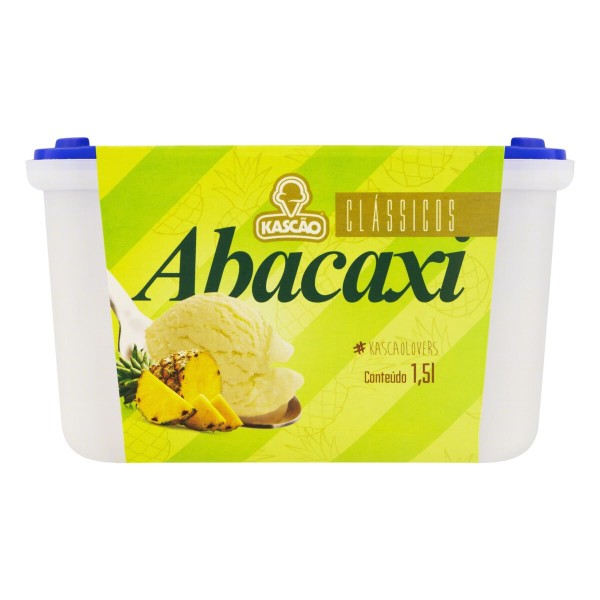 Encontraproduto.com.br - Sorvete Abacaxi Kascão Clássicos 1,5 Litros