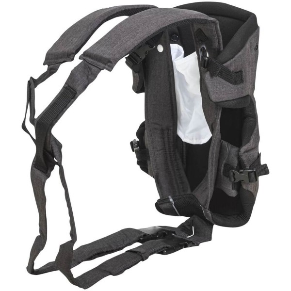 Encontraproduto.com.br - Canguru Muuv Melange Preto Kiddo