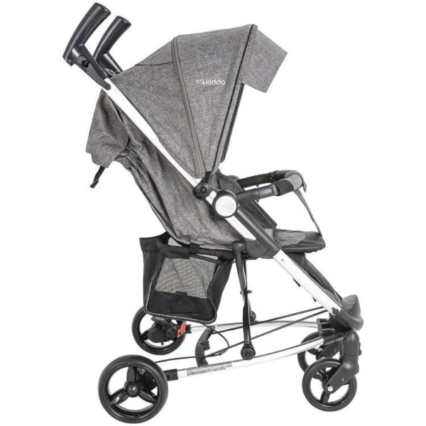 Encontraproduto.com.br - CARRINHO DE BEBE HELIOS II MELANGE GRAFITE - KIDDO