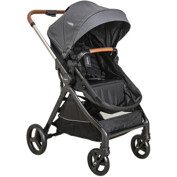 Encontraproduto.com.br - Carrinho de Bebe Moises Passeio Kiddo Speedy Melange Grafite