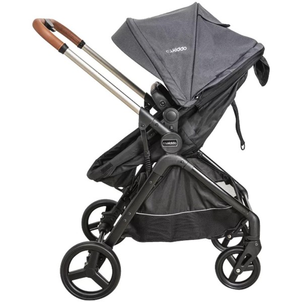 Encontraproduto.com.br - Carrinho de Bebe Moises Passeio Kiddo Speedy Melange Grafite