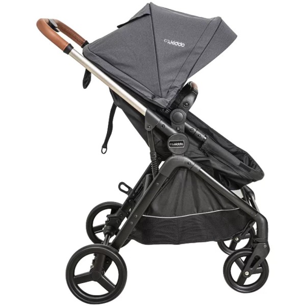 Encontraproduto.com.br - Carrinho de Bebe Moises Passeio Kiddo Speedy Melange Grafite