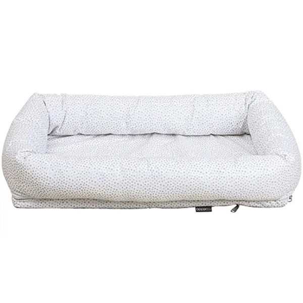 Encontraproduto.com.br - Ninho Redutor de Berço e Carrinho Kiddo Nap Branco Prata