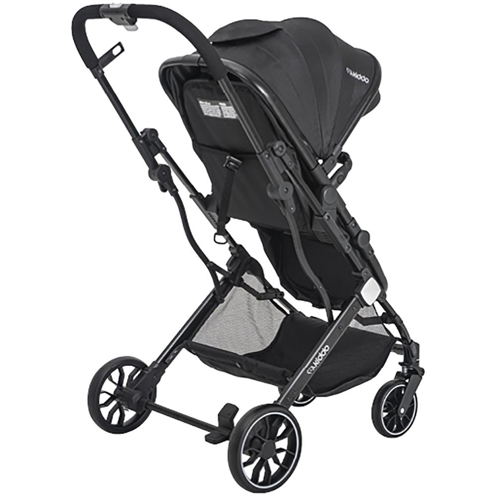 Encontraproduto.com.br - CARRINHO DE BEBE ZIG ZAG PRETO - KIDDO