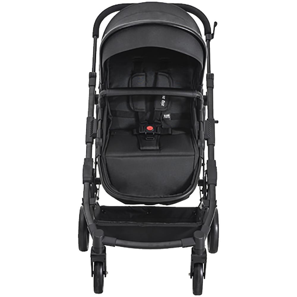 Encontraproduto.com.br - CARRINHO DE BEBE ZIG ZAG PRETO - KIDDO