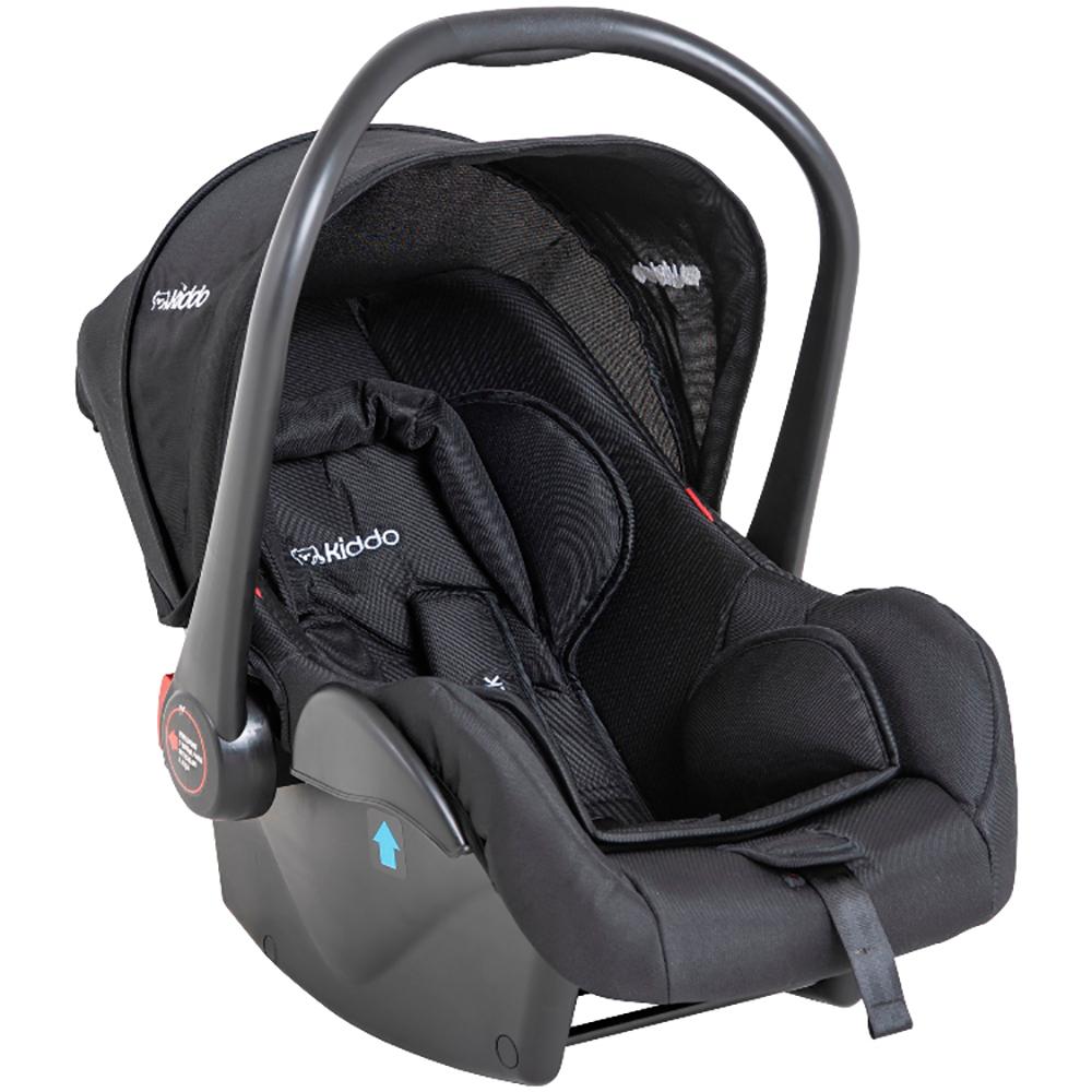Encontraproduto.com.br - Bebê Conforto Casulo Click Kiddo Carrinho Zig Zag Preto