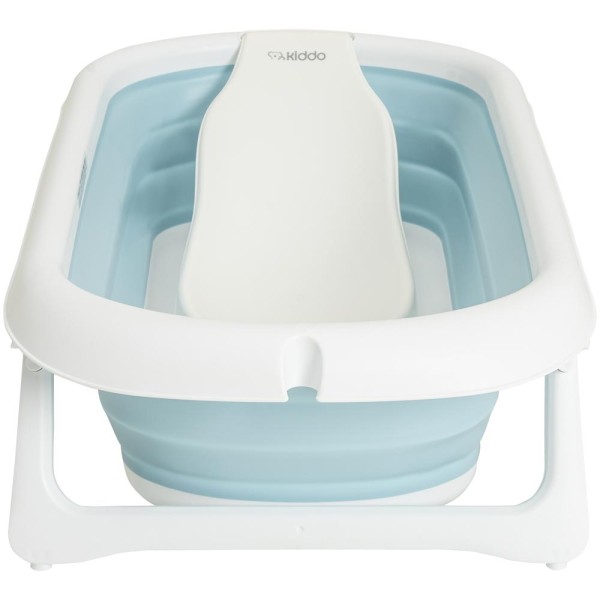 Encontraproduto.com.br - Banheira Infantil Dobrável Flex com Apoio de Banho Azul - Kiddo