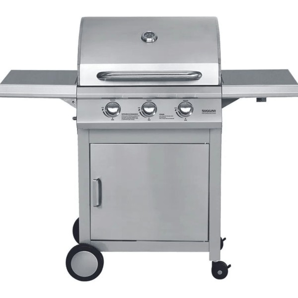 Churrasqueira com Carrinho Suggar Inox à Gás - Ch5001IX