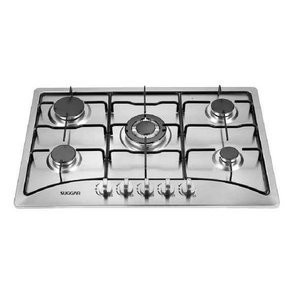 Encontraproduto.com.br - Fogão De Mesa Cooktop Fg5135ix À Gás 5 Bocas Suggar Inox Bivolt