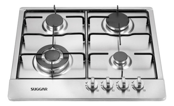 Encontraproduto.com.br - Fogão De Mesa Cooktop 4 Bocas Aço Inox à Gás Suggar Fg4134ix