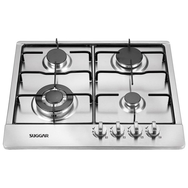 Encontraproduto.com.br - Fogão De Mesa Cooktop 4 Bocas Aço Inox à Gás Suggar Fg4134ix