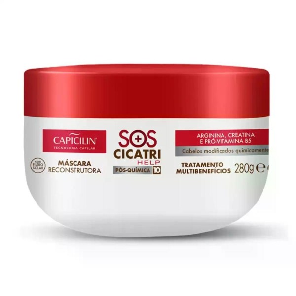 Encontraproduto.com.br - Máscara Reconstrutora Capicilin Sos Cicatri Help 280g
