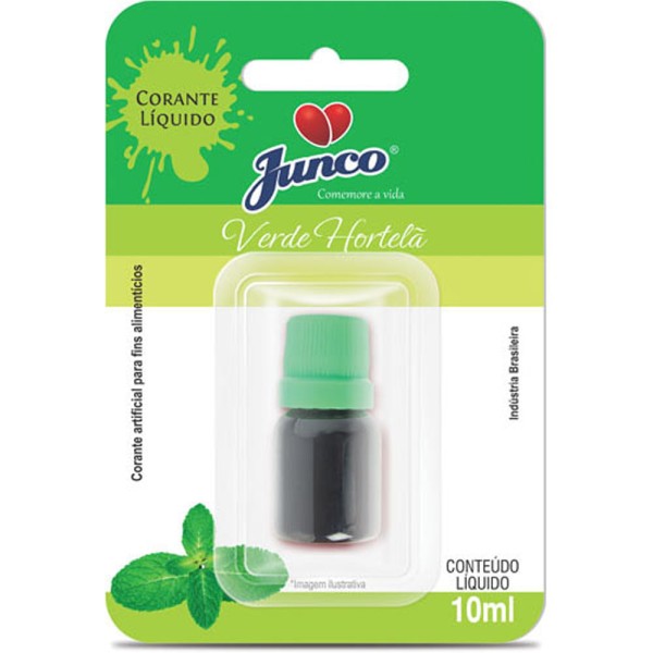 Corante Liquido Junco 10ml Verde Hortela