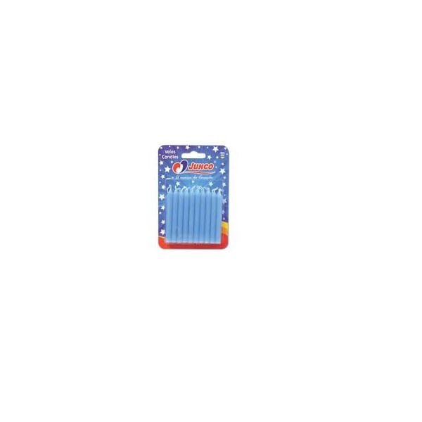 Encontraproduto.com.br - VELA ANIVERSARIO JUNCO COM 20 PALITO AZUL