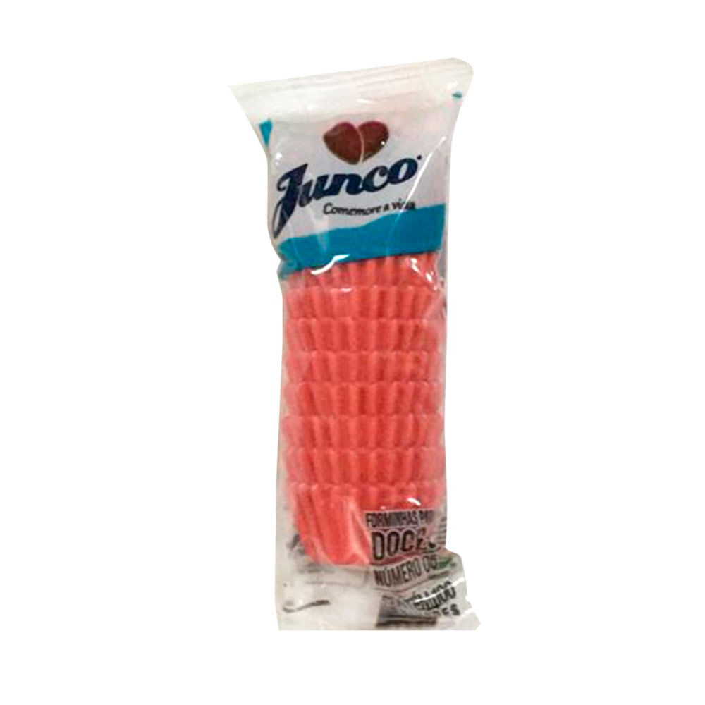 Encontraproduto.com.br - Forminha de Papel Junco Nº6 com 100 Unidades Vermelho