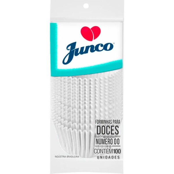 Encontraproduto.com.br - Forminha de Papel Junco Branca N°1 Com 100 Unidades