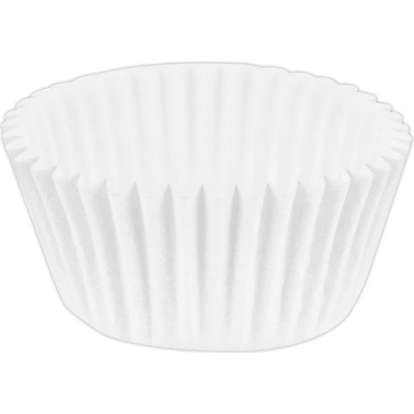 Encontraproduto.com.br - Forminha de Papel Junco Branca N°1 Com 100 Unidades