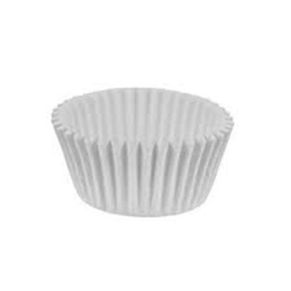 Encontraproduto.com.br - Forminha de Papel Junco Branca N°1 Com 100 Unidades